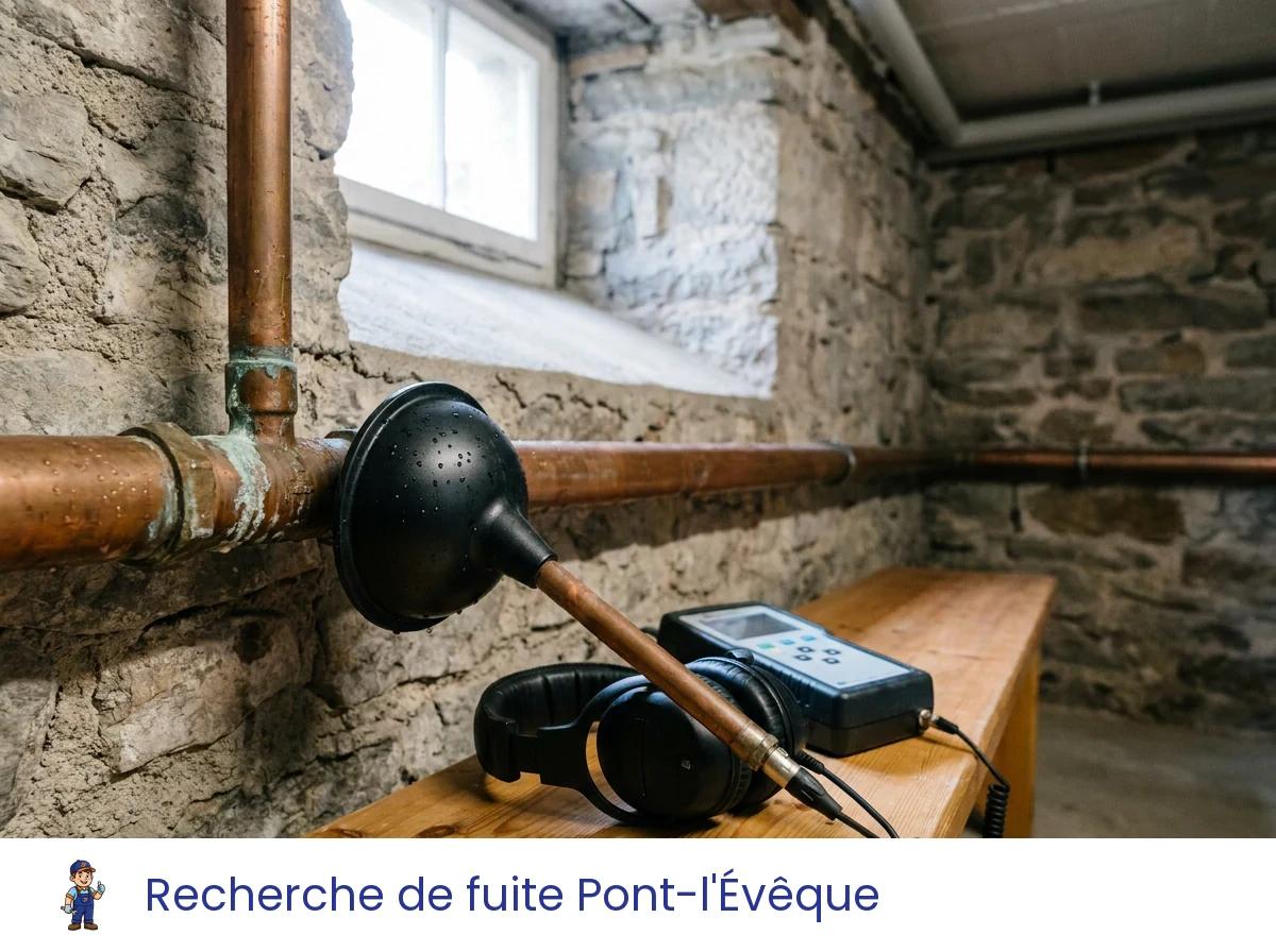 Recherche de fuite à Pont-l'Évêque