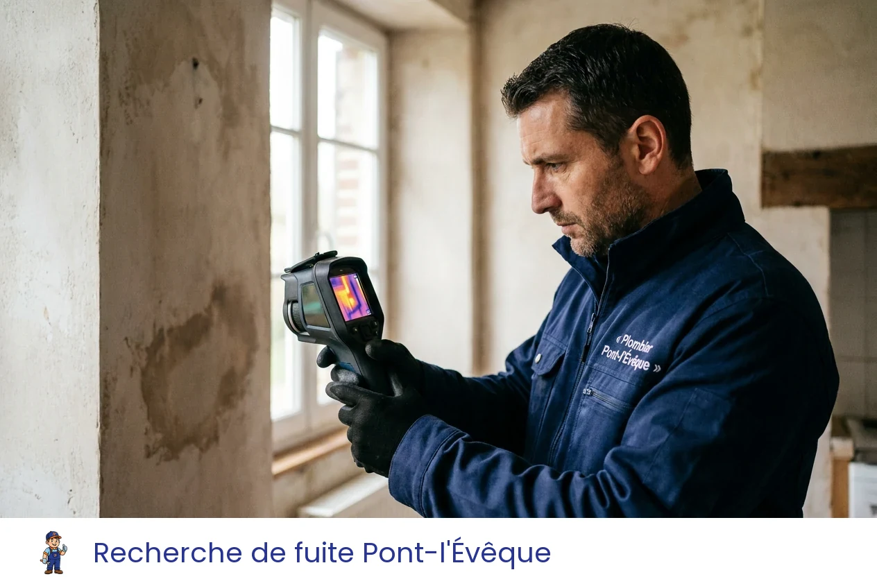 Recherche de fuite à Pont-l'Évêque
