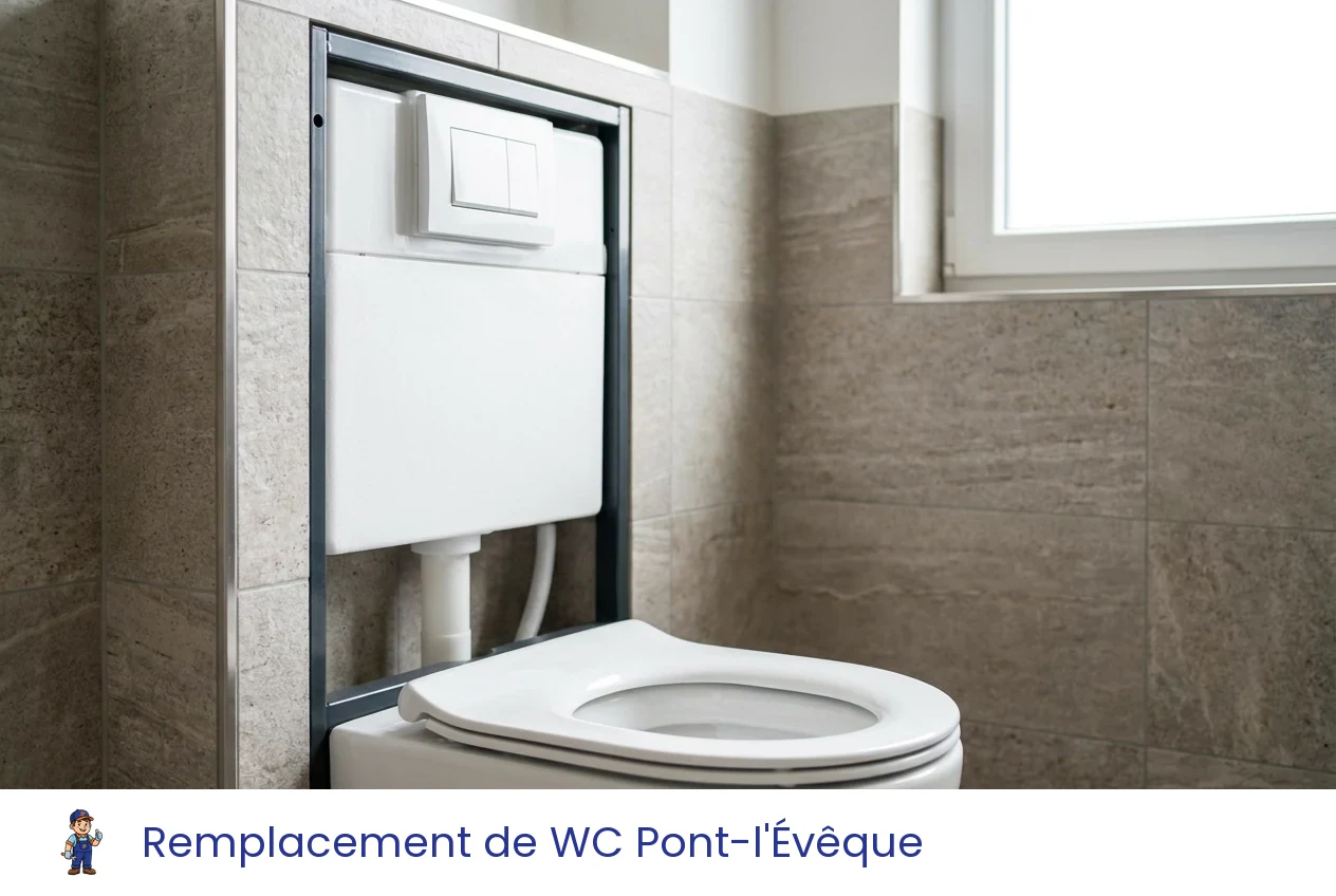 Remplacement de WC à Pont-l'Évêque