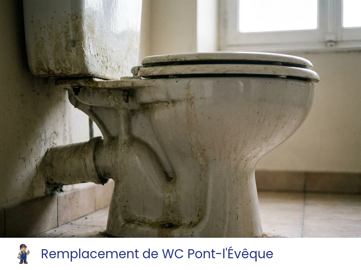 Remplacement de WC à Pont-l'Évêque