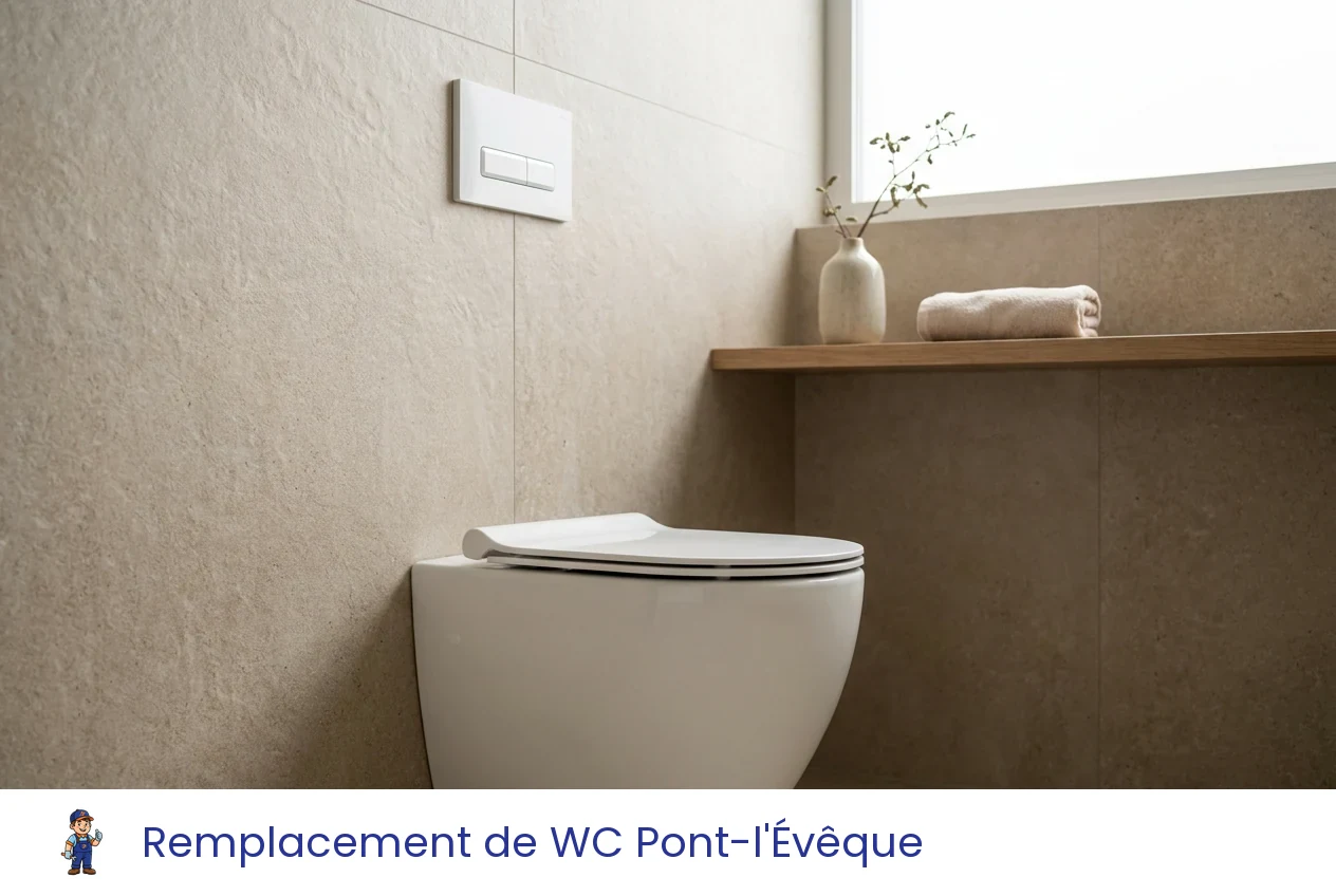 Remplacement de WC à Pont-l'Évêque