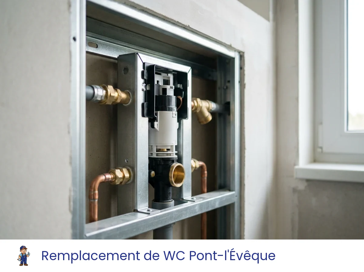 Remplacement de WC à Pont-l'Évêque